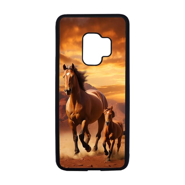 Til Samsung Galaxy S9: Arabisk Hest, mobilcover med unikt motiv, beskyttende cover