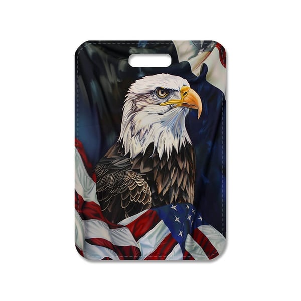 Taskevedhæng: USA Ørn Flag, stilrent taskepynt med levende og unikt design, perfekt til håndtasken eller rygsækken