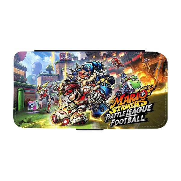 Til Samsung Galaxy S8: Mario Strikers Battle League Football, flipdeksel med unikt motiv, mobiletui med stativfunksjon