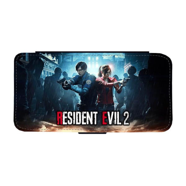 Til Samsung Galaxy S8+: Resident Evil 2, flipdeksel med unikt motiv, mobiletui med stativfunksjon