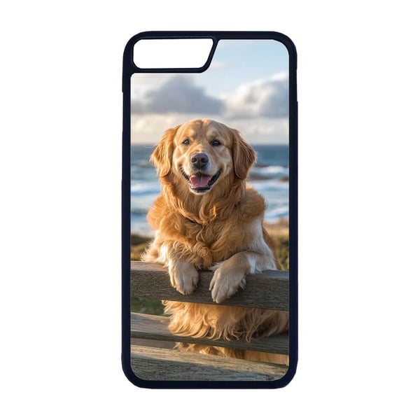 iPhone 7 Plus / 8 Plus -malliin: Koira Kultainennoutaja, suojakuori uniikilla kuviolla, kestävä kännykänkuori