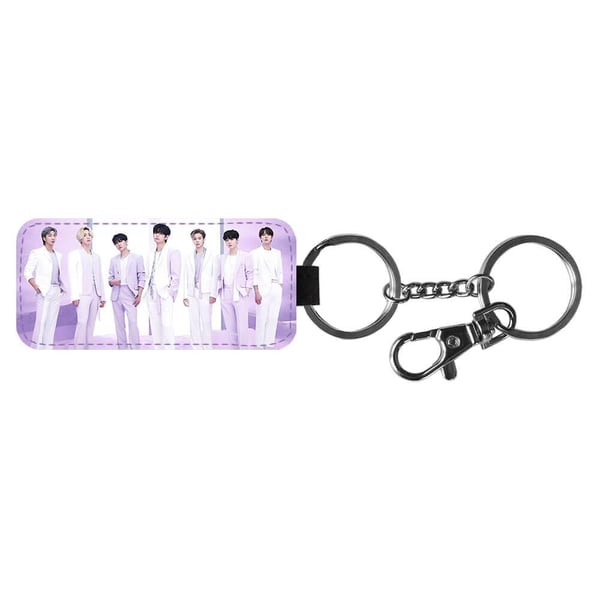 Nøkkelring: K-pop BTS 2021, stilrent anheng med levende og unikt design