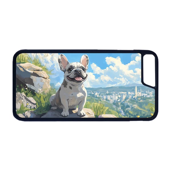 Børn Sød Tegneserie Hund Fransk Bulldog iPhone 7/iPhone 8 PLUS Mobilcover - Etui