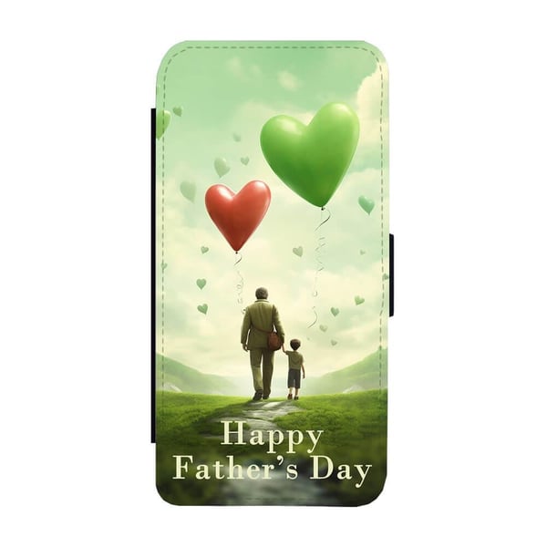 Til Samsung Galaxy S8+: Father's Day, flipdeksel med unikt motiv, mobiletui med stativfunksjon