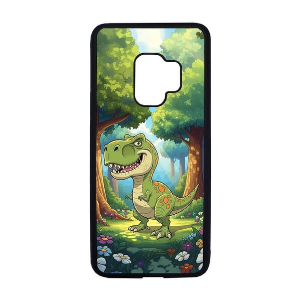 Til Samsung Galaxy S9: Barne Tegneserie Dinosaur Tyrannosaurus Rexsaurus Rex, mobildeksel med unikt motiv, beskyttende cover