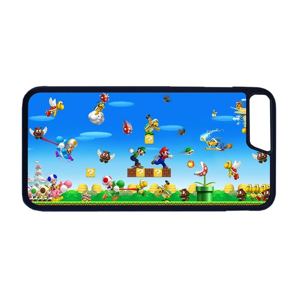Til iPhone 7 Plus / 8 Plus: Super Mario, mobildeksel med unikt motiv, beskyttende cover