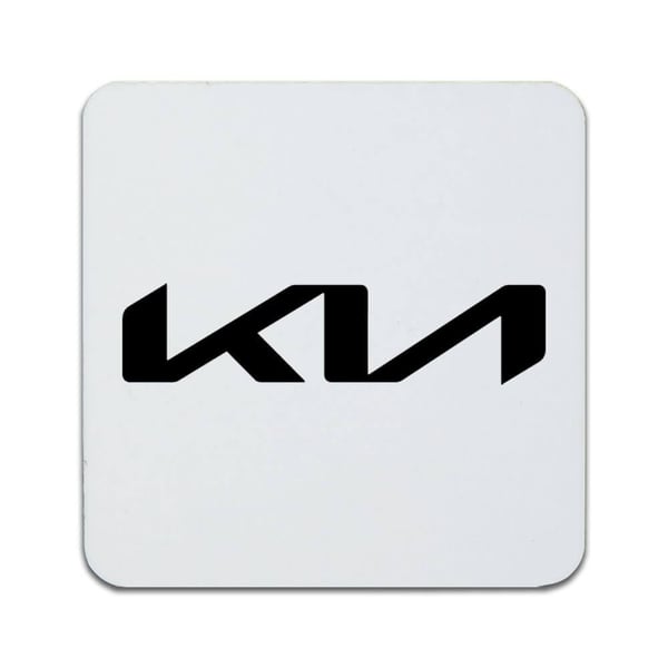 Lasinaluset (2 kpl): Kia 2021 Logo, tyylikkäät aluset uniikeilla ja eloisilla kuvioilla