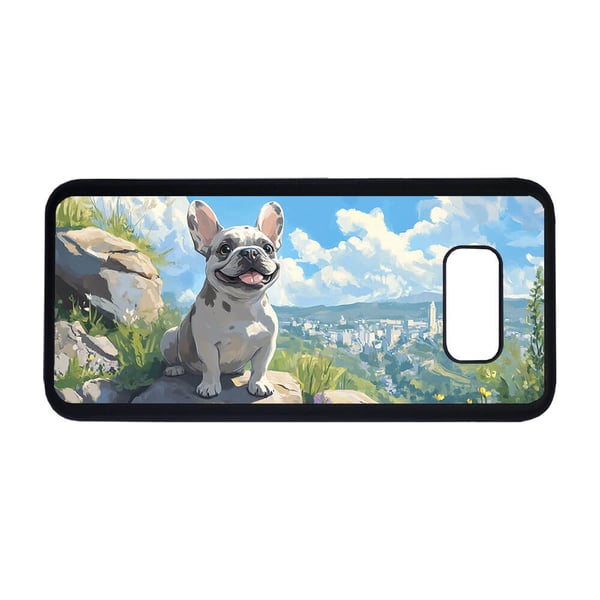 Til Samsung Galaxy S8+: Barn Søt Tegneserie Hund Fransk Bulldog, mobildeksel med unikt motiv, beskyttende cover