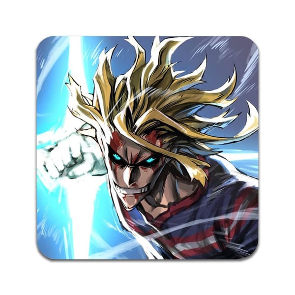 Glassunderlag (4-pakning): Manga My Hero Academia, stilrene underlag med unike og livlige motiver