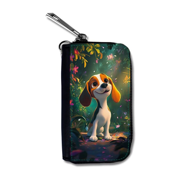 Bilnøkkeldeksel: Barn Tegneserie Beagle Hund, beskyttende etui med unikt motiv