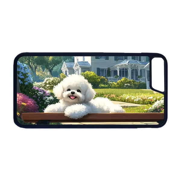 Børne Sød Tegneserie Bichon Frise Hund iPhone SE 2020 Mobiltelefon Dække