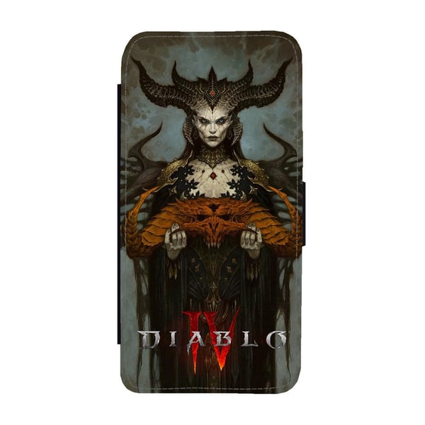 Diablo 4 Samsung Galaxy S9, flipdeksel med unikt motiv, mobiletui med stativfunksjon