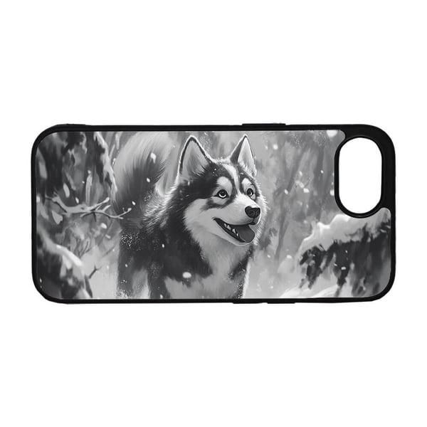Børne Tegneserie Siberian Husky Hund iPhone SE 5G, mobilcover med unikt motiv, beskyttende cover - Etui