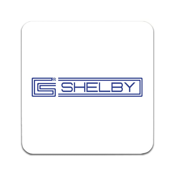 Lasinaluset (2 kpl): Shelby New Logo, tyylikkäät aluset uniikeilla ja eloisilla kuvioilla