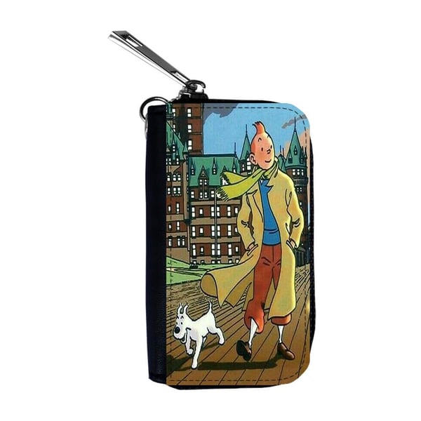 Bilnyckelfodral: Tintin, skyddande fodral med livfull och unikt design