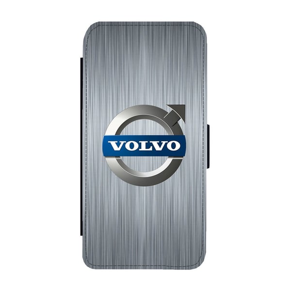 Til Samsung Galaxy S8+: Volvo 2006 Logo, flipdeksel med unikt motiv, mobiletui med stativfunksjon