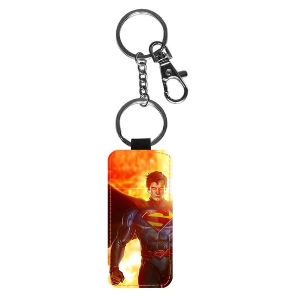Nøkkelring: Superman, stilrent anheng med levende og unikt design
