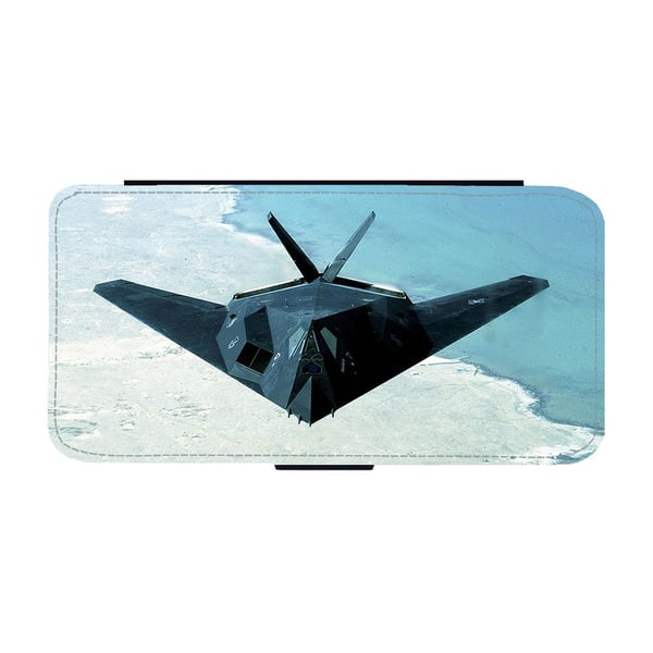 Lockheed F-117 Nighthawk Stealth Aircraft, flipdeksel med unikt motiv, mobiletui med stativfunksjon Til Samsung Galaxy S9
