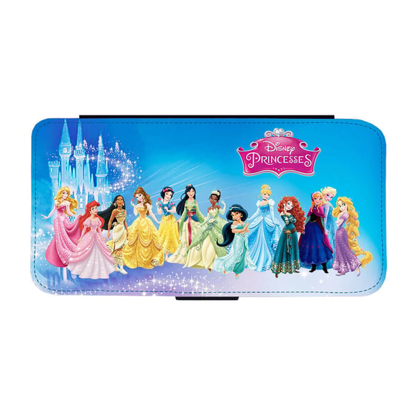 Til Samsung Galaxy S8: Disney Princesses, flipdeksel med unikt motiv, mobiletui med stativfunksjon