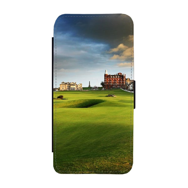 St Andrews Golf Course, flipdeksel med unikt motiv, mobiletui med stativfunksjon Til Samsung Galaxy S9