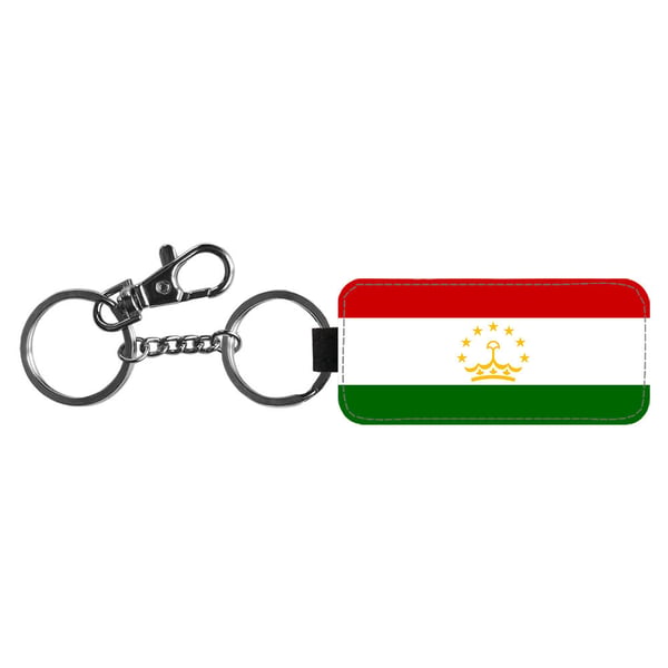 Avaimenperä: Flag of Tajikistan -Tajikistan Flag, tyylikäs riipus, jossa on eloisa ja uniikki kuvio