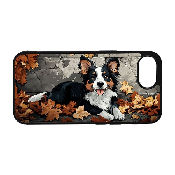 Barn Søt Tegneserie Border Collie Hund iPhone SE 5G Mobiltelefon Deksel