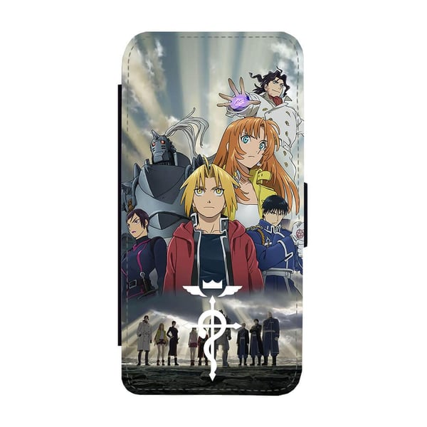 Til Samsung Galaxy S8: Manga Fullmetal Alchemist, flipdeksel med unikt motiv, mobiletui med stativfunksjon