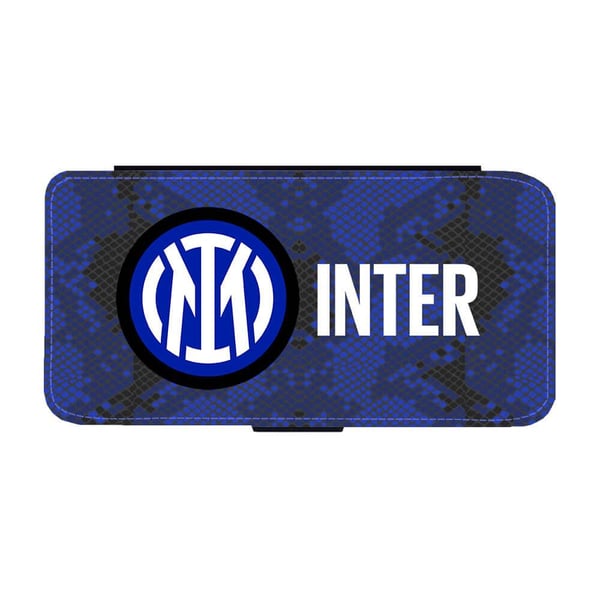 Til Samsung Galaxy S8+: Inter Milan 2021 Logo, flipdeksel med unikt motiv, mobiletui med stativfunksjon