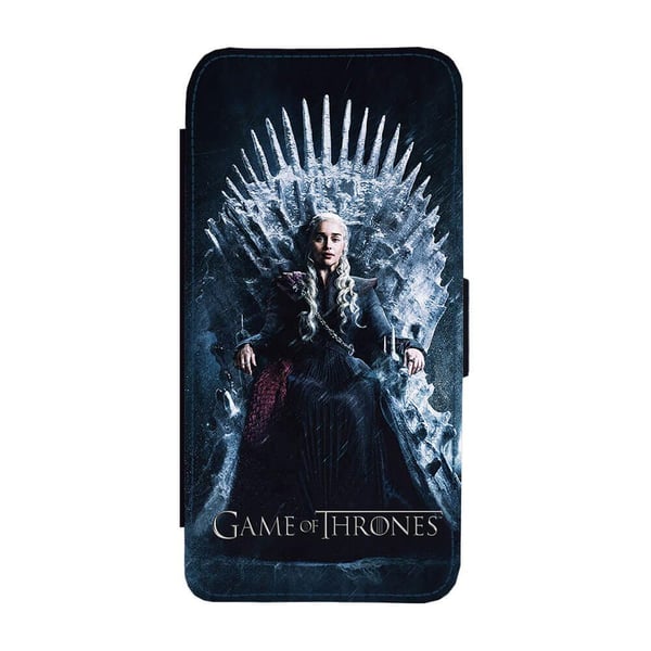Til Samsung Galaxy S8+: Game of Thrones Daenerys Targaryen, flipdeksel med unikt motiv, mobiletui med stativfunksjon