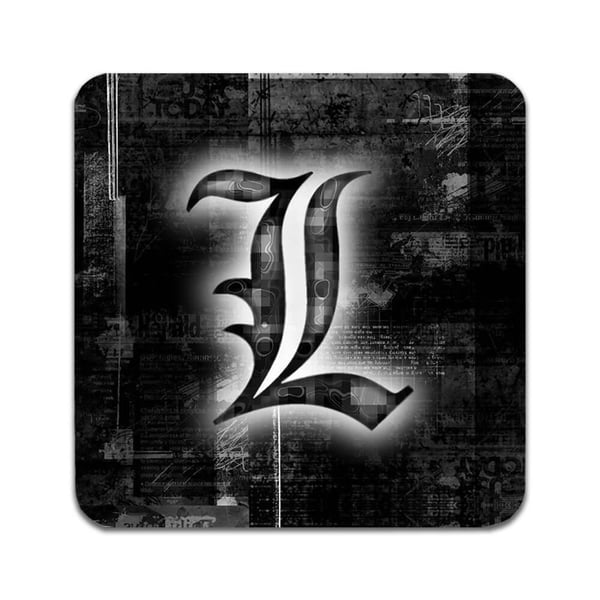 Glassunderlag (4-pakning): Manga Death Note, stilrene underlag med unike og livlige motiver