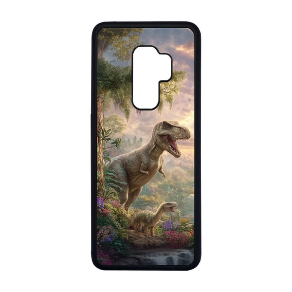 Till Samsung Galaxy S9+: Dinosaurier, mobilskal med unikt motiv, skyddande skal
