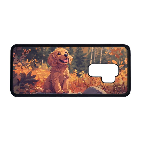 Til Samsung Galaxy S9+: Barn Søt Tegneserie Cocker Spaniel Hund, mobildeksel med unikt motiv, beskyttende cover