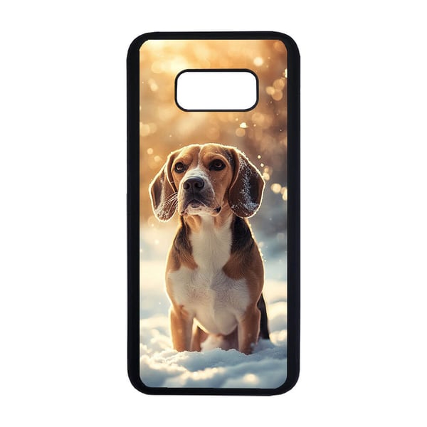 Til Samsung Galaxy S8+: Beagle Hund, mobildeksel med unikt motiv, beskyttende cover