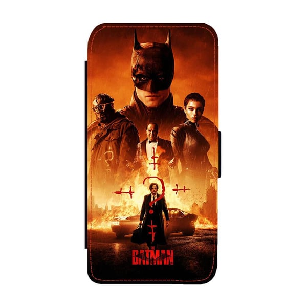 Til Samsung Galaxy S8+: The Batman, flipdeksel med unikt motiv, mobiletui med stativfunksjon