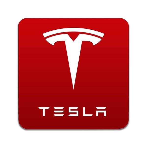 Glassunderlag (2-pakning): Tesla, stilrene underlag med unike og livlige motiver