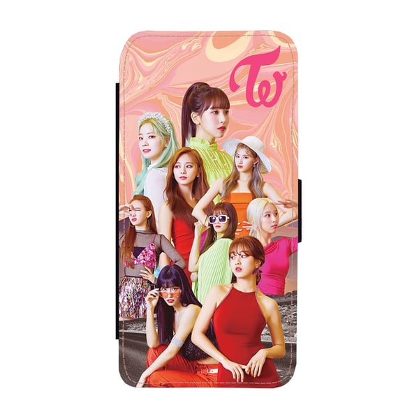 K-Pop Twice Samsung Galaxy S9, flipdeksel med unikt motiv, mobiletui med stativfunksjon
