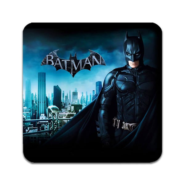 Lasinaluset (2 kpl): Batman, tyylikkäät aluset uniikeilla ja eloisilla kuvioilla