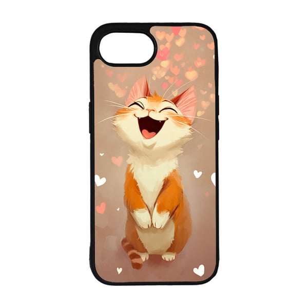 Tegneserie Leende Katt iPhone SE 5G Mobiltelefon Deksel