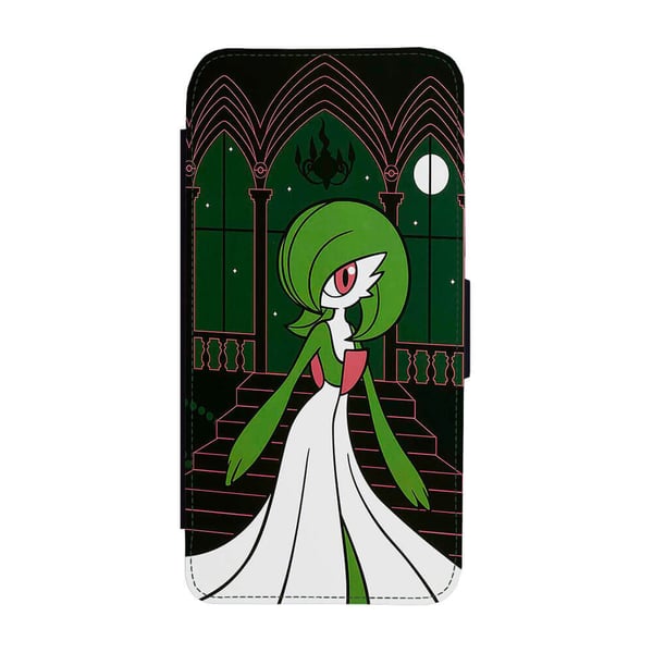 Til Samsung Galaxy S8: Pokemon Gardevoir Moonlight, flipdeksel med unikt motiv, mobiletui med stativfunksjon