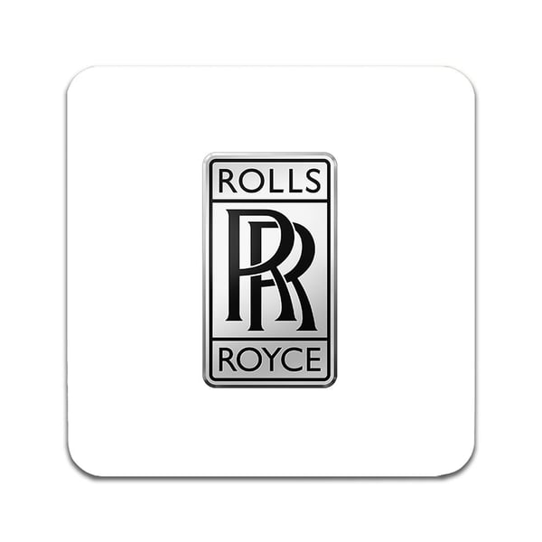 Lasinaluset (2 kpl): Rolls-Royce, tyylikkäät aluset uniikeilla ja eloisilla kuvioilla