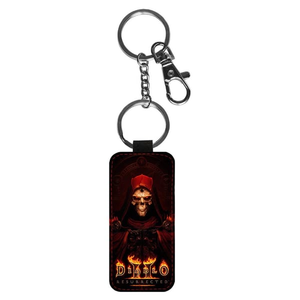 Avaimenperä: Game Diablo 2 Resurrected, tyylikäs riipus, jossa on eloisa ja uniikki kuvio