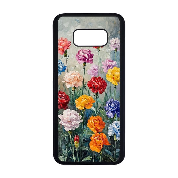 Til Samsung Galaxy S8+: Nelliker Maleri, mobildeksel med unikt motiv, beskyttende cover