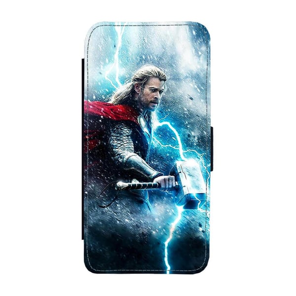 Til Samsung Galaxy S8+: Thor, flip-cover med unikt motiv, mobilcover med standerfunktion
