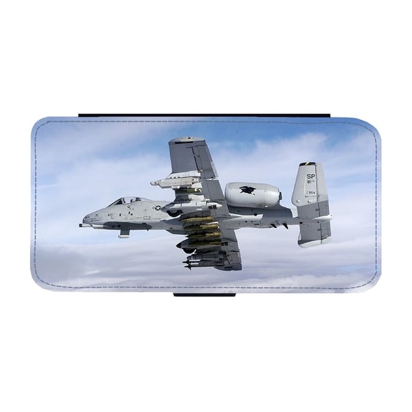 Til Samsung Galaxy S8: A-10 Thunderbolt II Fighter-Bomber, flipdeksel med unikt motiv, mobiletui med stativfunksjon
