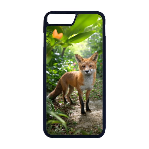 Til iPhone 7 Plus / 8 Plus: Dyr Ræv, mobilcover med unikt motiv, beskyttende cover