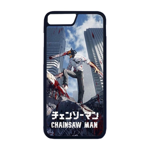 Til iPhone 7 Plus / 8 Plus: Anime Chainsaw Man, mobilcover med unikt motiv, beskyttende cover