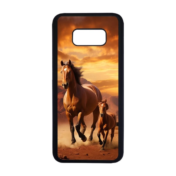 Til Samsung Galaxy S8+: Araberhest, mobildeksel med unikt motiv, beskyttende cover