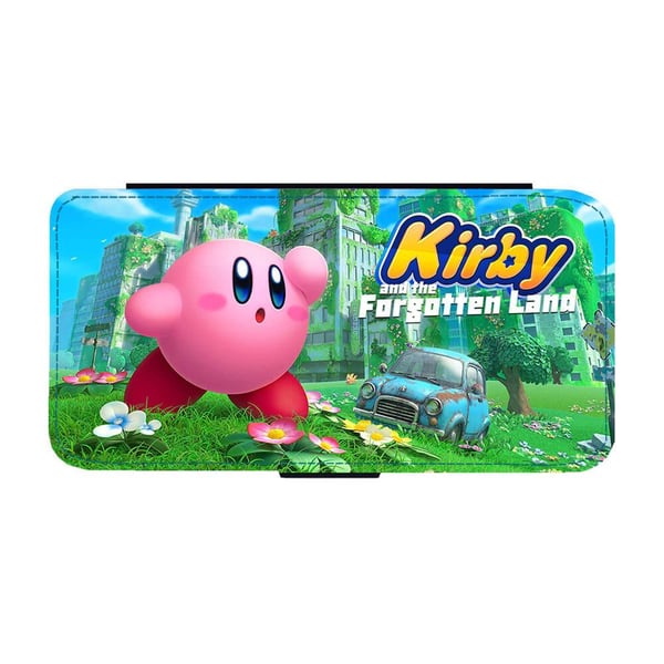 Til Samsung Galaxy S8+: Kirby and the Forgotten Land, flipdeksel med unikt motiv, mobiletui med stativfunksjon