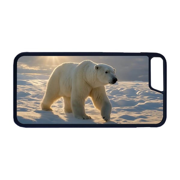 Til iPhone 7 Plus / 8 Plus: Dyr Isbjørn, mobilcover med unikt motiv, beskyttende cover Til iPhone 7 Plus / 8 Plus: Dyr Isbjørn, mobilcover med unikt motiv, beskyttende cover