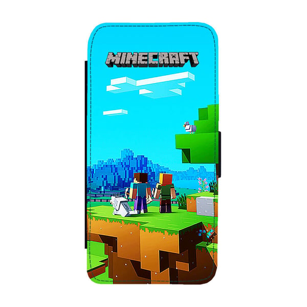 Til Samsung Galaxy S8: Minecraft, flipdeksel med unikt motiv, mobiletui med stativfunksjon